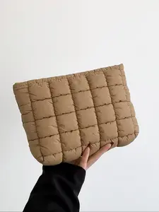 Women's Oversized Zippered Travel Storage Bag, Plain Design Handbag for Ladies & Girls, All-Season Casual Carryall, Casual Zipper Purse