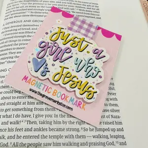 Just a Girl who loves Jesus Magnetic Bookmark