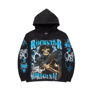 Zare Black/Blue Graphic Hoodie