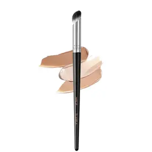 Mini Angled Concealer Brush Under Eye-1Pcs Upgraded Small Nose Contour Concealer Brush for Dark Circles Puffiness, Face Eye Puffy, Bronzer Liquid Foundation Cream Powder Blending Buffing Makeup Brush springtok