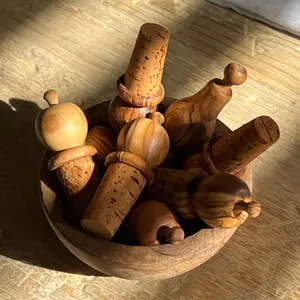 Olive Wood Wine Preserver