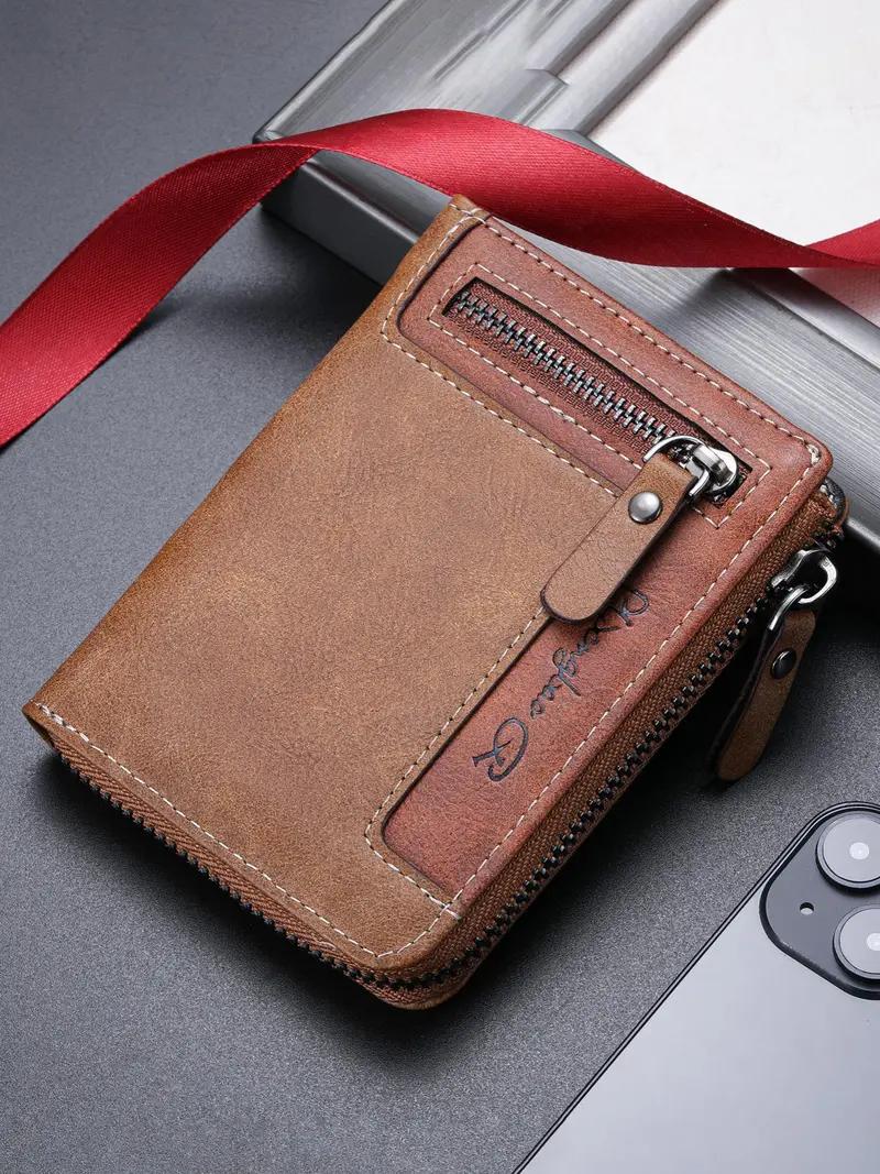 GOODBEE Men's Bifold Wallet, High Capacity Wallet with Zipper Coin Pocket, Multiple Card Slots, Cash Organizer & Slim Design