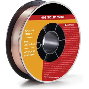 Mig Welding Wire - ER70S-6 .030"(0.8 mm)- 10 Pound Spool - Mild Steel MIG Solid Welding Wire,Low Splatter and High Levels of Deoxidizers