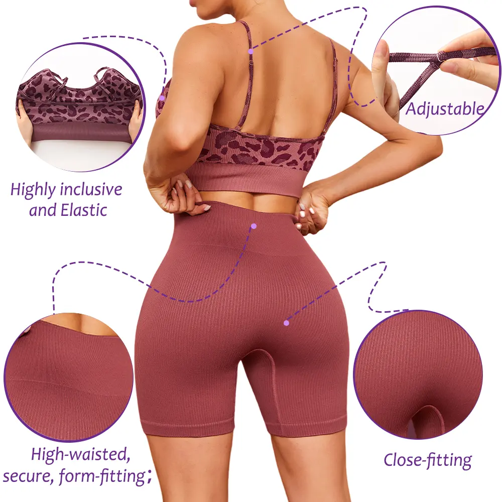 FINETOO 4pcs Workout Sets for Women Ribbed Crop Tank Shorts Active Gym Exercise High Waisted Sports Yoga Outfit Fashion ootd Women Comfortable Set XS-L FINETOO 4pcs Workout Sets for Women Ribbed Crop Tank Shorts Active Gym Exercise High Waisted Sports Yoga Outfit Fashion ootd Women Comfortable Set XS-L