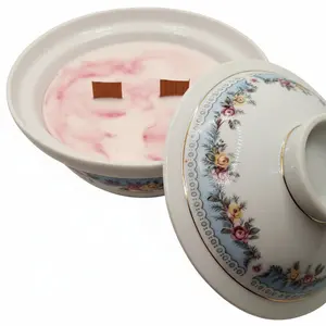 Chinese Porcelain Ramen Bowl Soy Wax Candle