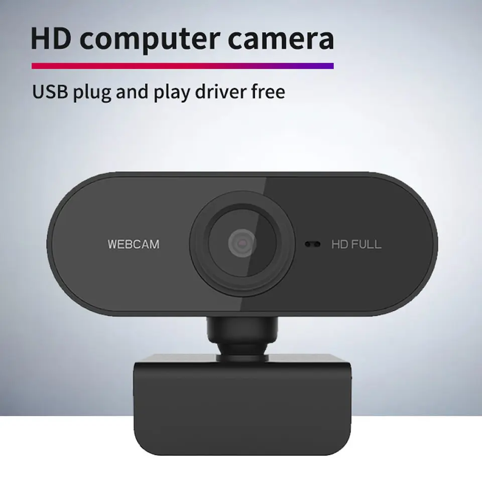 1080P Rotatable Web Camera with Microphone, Web Camera for Desktop Computer, Laptop-Compatible Device