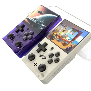 D-R35plus Mini Game Console, 3.5 Inch HD Screen, Long Battery Life, Portable Street Machine, Transparent Design, Ideal for Students and Retro Gamers