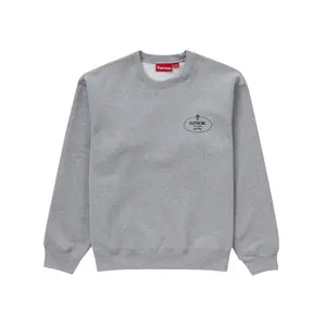 Supreme Men's Crest Crewneck (FW24) Ash Grey, from StockX