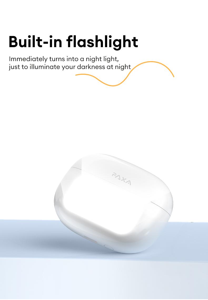 PAXA friend Intelligent Earphones,TWS Bluetooth Remote Control Earbuds for Short Video Watching and Camera Remote Control HIFI Stereo Sound Headphones Compatible with Various Systems