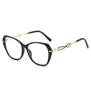 Oversized Anti-Blue Light Glasses for Women & Men, Trendy Large Frame Clear Lens Eyeglasses, Fashion Street Style Computer Glasses for Work, Gaming, Study & Everyday Wear