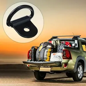 20pcs D-hook fastening device - sturdy cargo anchor rings, iron cargo buckles, D-hook trailer accessories for trucks, trailers, caravans, and ships