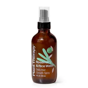 Plant Therapy Rosemary & Rice Water Spray 4 oz Daily Hair Growth Spray, Maximizes Natural Hair Growth, Boosts Strength & Elasticity, Adds Volume & Shine, Lightweight Haircare Treatment