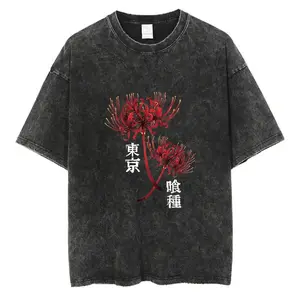 valentine shirts Mens Clothes Tee Shirt Homme4 Graphic T-Shirts Men Tshirt for Men Ropa Hombre Anime Tokyo Ghoul Washed New in Top & Tees 61345
