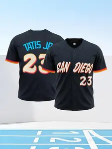 Men Women San Diego Style Baseball Jersey Breathable Embroidered Sport Street Shirt Sports Tops Sportswear Top