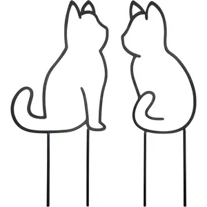 -Shaped Small Trellis for Potted , 13 inches Hoya Trellis 2 Pack, Metal  Trellis for Climbing  Indoor, Houseplants Trellis Indoor (Black)