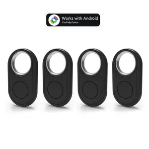 RSH Smart Tags, 4pcs Wireless Anti-Lost Device Smart Tracking Tag Smart Key Finder for Keys Wallet Bag, Compatible with Android Phones, Built-In Lithium Battery