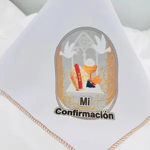 12pcs Confirmation Party Favors Napkins Dove and Chalice Design for Recuerdos para Confirmación Elegant Special Occasion Napkins