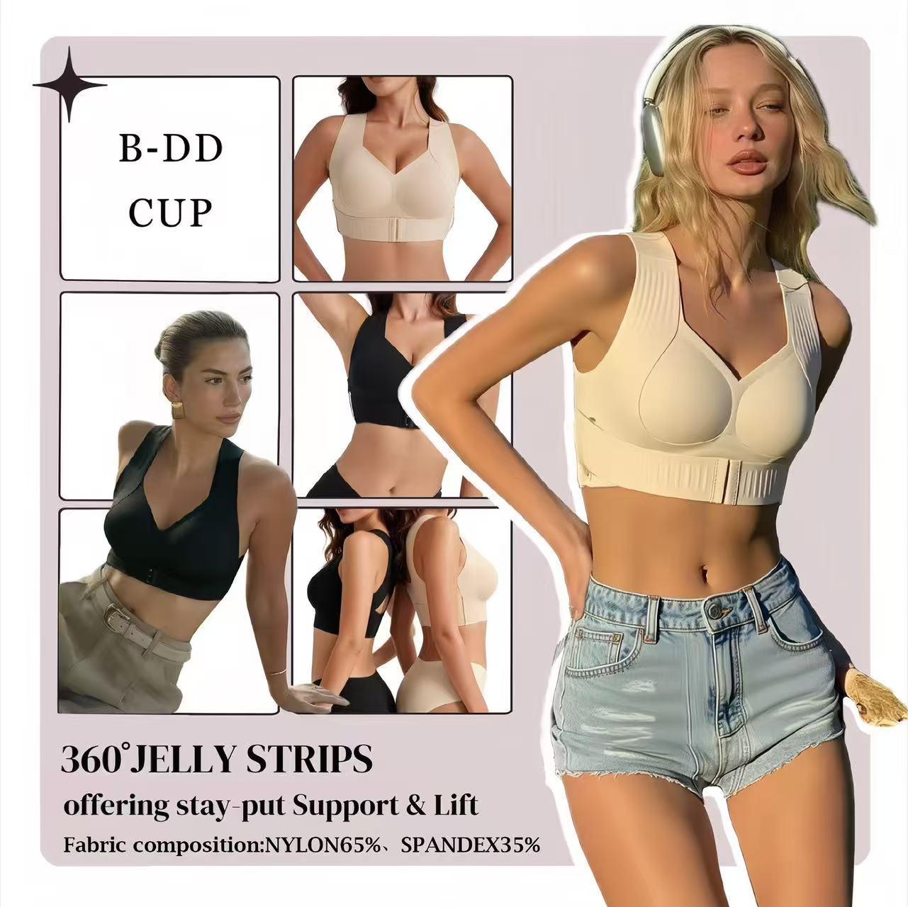 iBraStar Posture Bra, women’s breathable mesh wireless top with removable pads alternative, activewear for running and gym sessions Workout Bra, Training Bra, push up bra, bras for women minimizer bra, jelly bra
