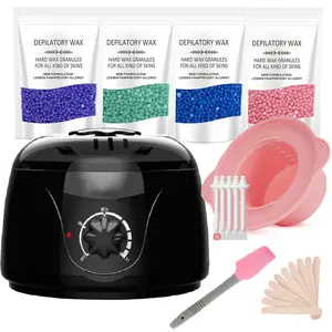 Brazilian and Bikini Waxing Kit,Wax Machine Kit for Hair Removal Nose & Face Waxing Heater - Melting Pot Hot Wax Heater with Accessories for Facial, Bikini, Armpit,Nose Waxing at Home for All Genders - For Memorial Day