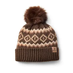 10063838 Ariat Women's Bristol Beanie - Chocolate Brown