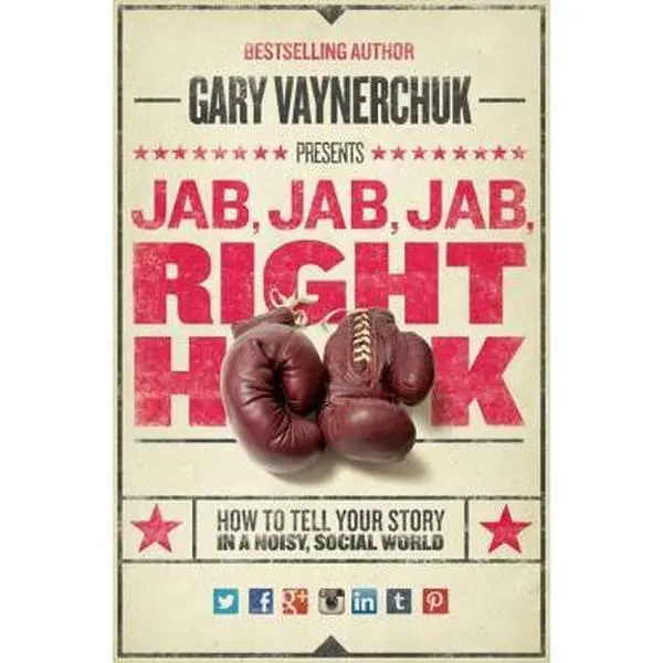 USED Book - Jab, Jab, Jab, Right Hook: How to Tell Your Story in a Noisy Social World by Vaynerchuk, Gary (Hardcover) - english
