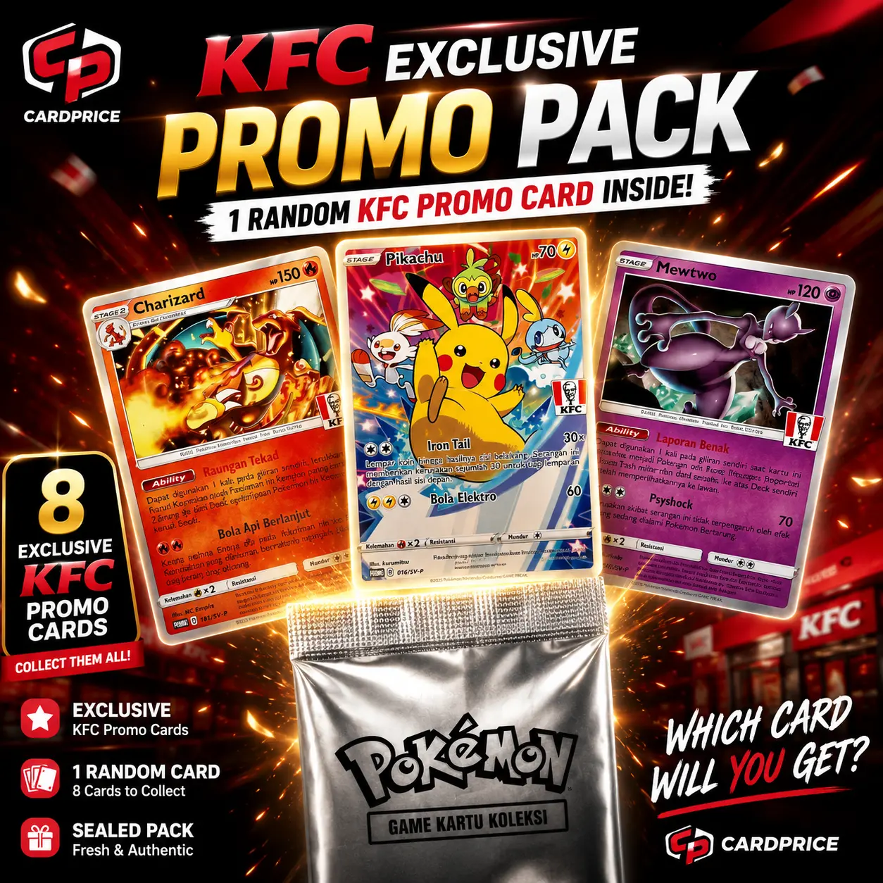 KFC Exclusive Pokémon Promo Pack