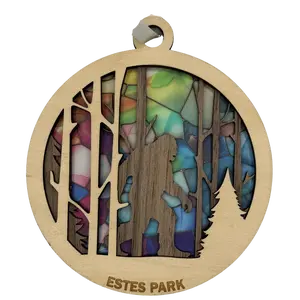 Bigfoot Light Catcher Estes Park Ornament