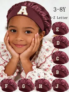 Soft & Cozy Hair Care Cap Essential for Kids at Home，High Elastic Wide Band  Girls' Pink Hair Care Bonnet