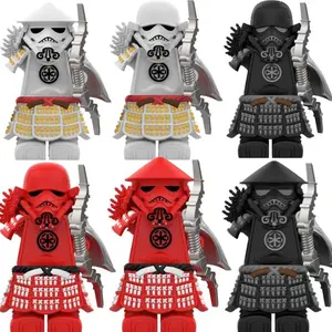 ​​Samurai Trooper Building Block Minifigure 11Pcs Safe Non-Toxic ABS, Compatible with Major Blocks, Intricate Armor Design