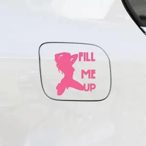 Fill Me Up Gas Tank Decal Accessories Size 6in Premium Vinyl Sticker for Cars Tumblers Computers iPads Mirrors Storage Boxes Phones Notebooks Journals Lockers Doors Mailboxes