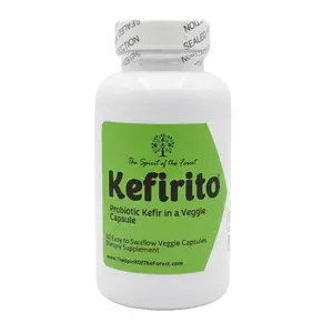 Pure Kefir Probiotic Supplement, 50 Billion CFU, Kefirito 7 Probiotic Strains with Kefiran, Digestive Support, Gluten-Free, Lactosa-Free The Spirit of The Forest 60 Count 1 Month Supply