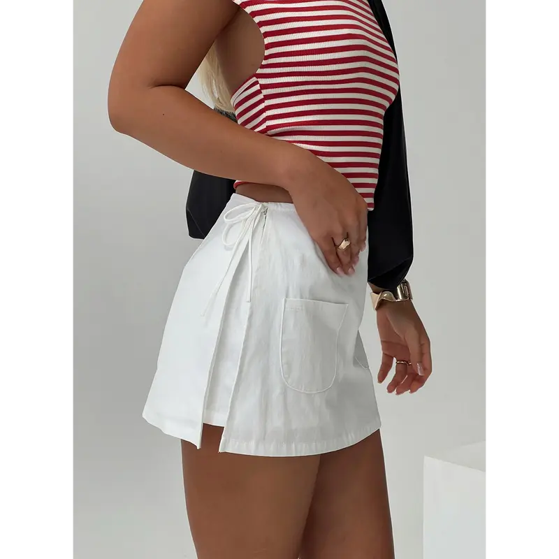 Gigi Wrap Skort White