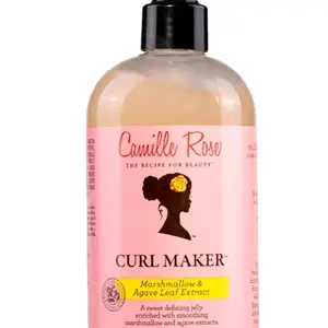 Camille Rose Curl Maker, Smoothing and Nourishing Curly Hair Gel with Aloe, MarshaMallow & Agave Leaf Extract - Haircare