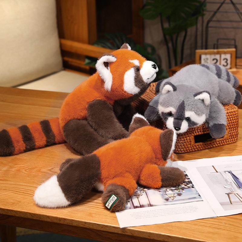 Panda Plush Comfort Soft Animal Plush Raccoon Fox Bear Floor Cushion Birthday Gifts Soft Pillow Toys for Girls Gift Room Decor