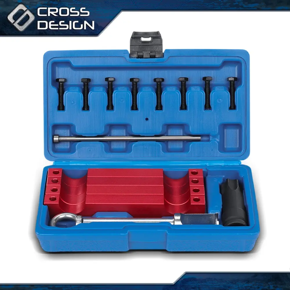 CROSSDESIGN Engine Timing Tool Fit for Mercedes Benz M157/M276/ M278 w/ T100 Injector Puller, High Quality, Metal