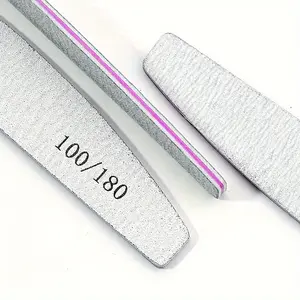 5Pcs Nail File Mix Color 100/180 Grit Professional Sandpaper Cuticle Remover Buffer Files Manicure Tool Set Manicure Nail Kit