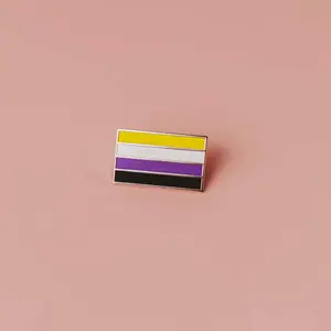 Nonbinary Pride Flag Enamel Pin