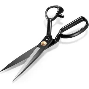 Fabric  10 Inch Sewing Dressmaking  Professional Razor  for Tailoring Leather  -  High Carbon Steel Tailor Shears(Right-Handed)