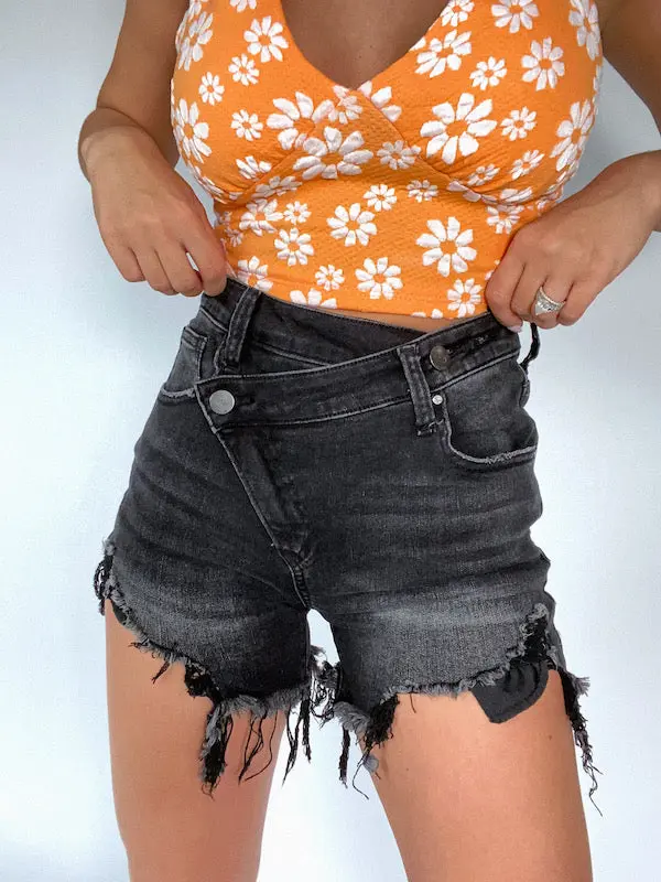 Lindsey Asy. Shorts - Black