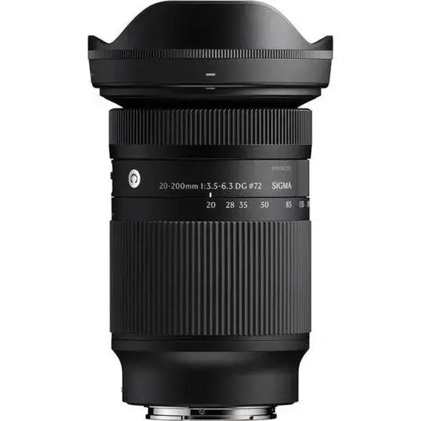 Sigma 20-200mm f/3.5-6.3 DG Contemporary Compact Portable Auto Focus Optical Zoom Camera Lens for Sony E, 1.2 lb Durable Photography Equipment