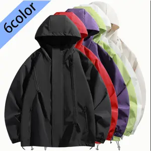 2026 Spring Fashion Outdoor Casual Hooded Three-Proof Multi-Zipper Jacket High-Quality Mountaineering Outdoor Jacket