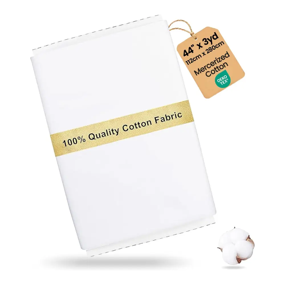 Newbrothread&Craftido-19 Options-100% Cotton Fabric by The Yard in Solid Color 44”Wide by 3yd (9 ft) -Medium Weight 5.2 oz-Soft Cotton for Quilting, Sewing, Crafts, Backing and Lining, TikTokShopBackToSchool Soft Cotton Material Reliable Cotton Fabric