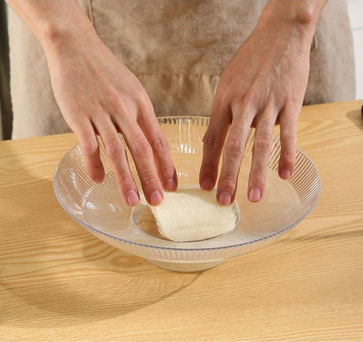 5 Packs of Biodegradable Cleaning Cloths, Including Natural Loofah Cloth, Dishwashing Brushes, Household Kitchen Cleaning Sponges, Practical and Environmentally Friendly Multi-Purpose Dishwashing Sponges