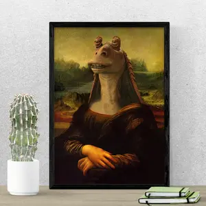 Mona Meesa Poster, Funny Meme Mona Lisa Poster