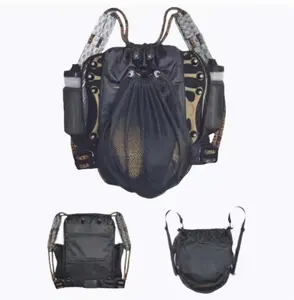 Multifunctional Waterproof Sports Drawstring Backpack with Independent Ball Compartment and Wet/Dry Separation, Lightweight Large Capacity Gym Backpack Ideal for Basketball Soccer Volleyball Players, Fitness Enthusiasts and Outdoor Activities