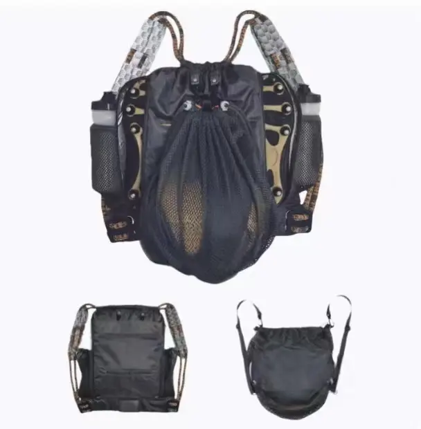 Multifunctional Waterproof Sports Drawstring Backpack with Independent Ball Compartment and Wet/Dry Separation, Lightweight Large Capacity Gym Backpack Ideal for Basketball Soccer Volleyball Players, Fitness Enthusiasts and Outdoor Activities