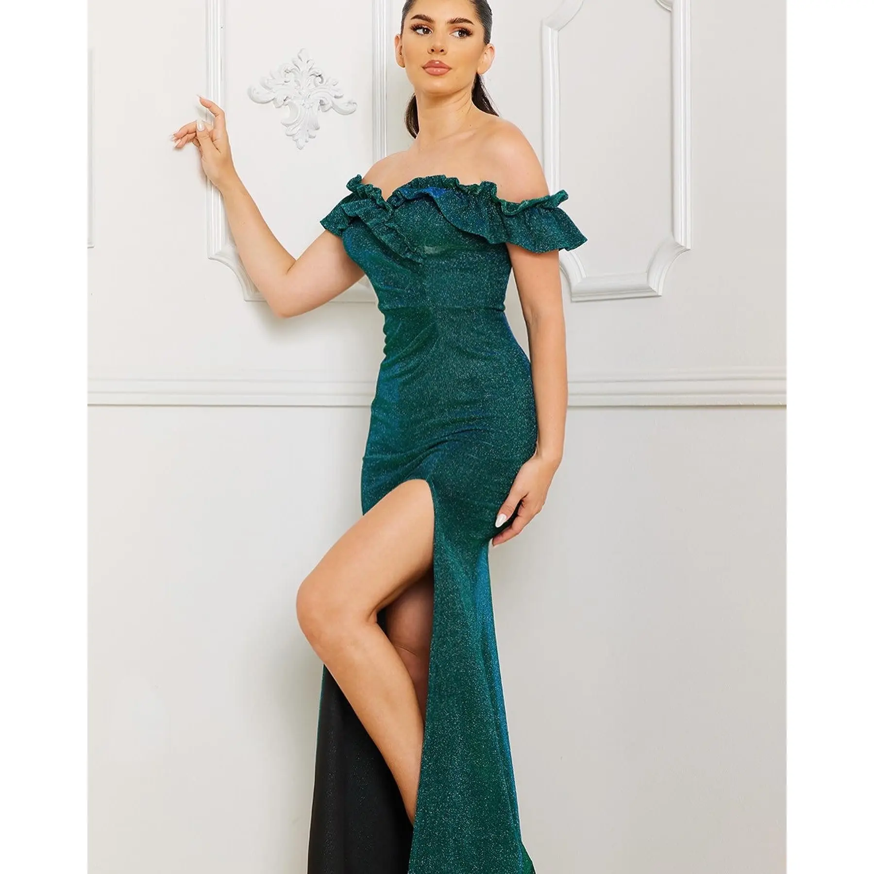 Elena dress - Emerald Green