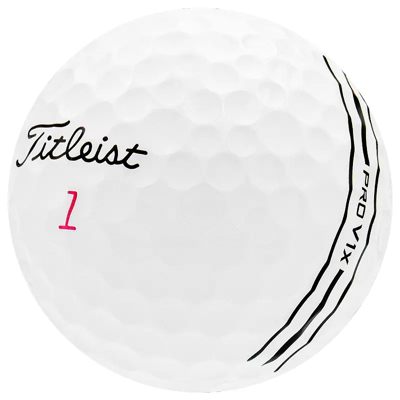 Titleist Pro V1x 2025 Golf Balls with Alignment Lines, 1 Dozen Golf Pack for High Flight & Spin Control, Good Condition