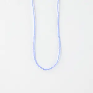 Ka'anapali Frosted Glass Beaded Necklace in Blue