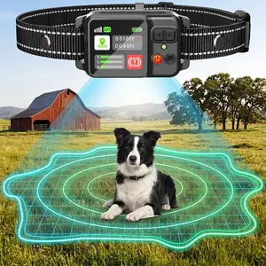 GPS Wireless Dog Fence System, Adjustable 49-6500ft Range, 3 Training Modes, Magnetic Charging, Waterproof, Suitable for All Sizes